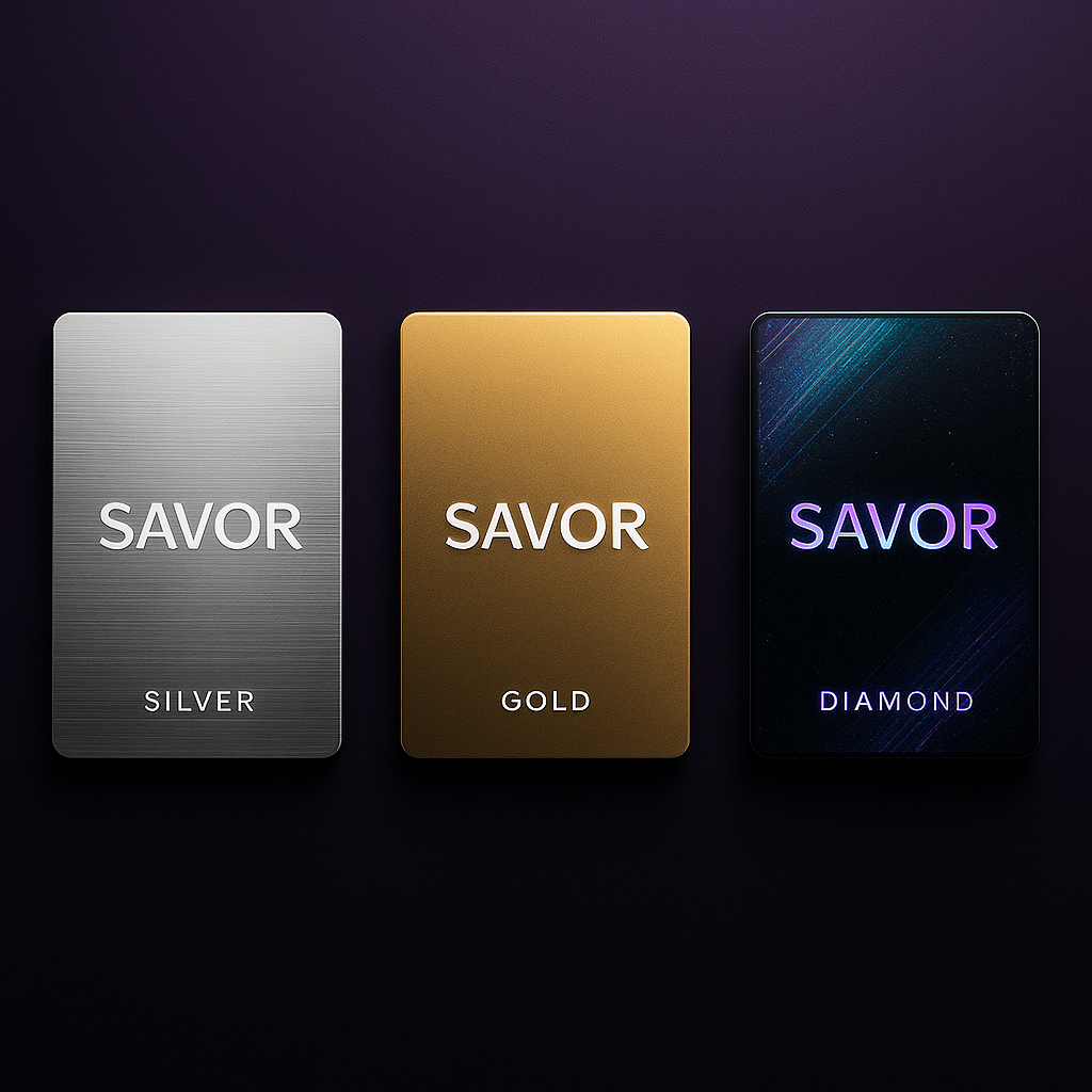 SAVOR Membership Cards